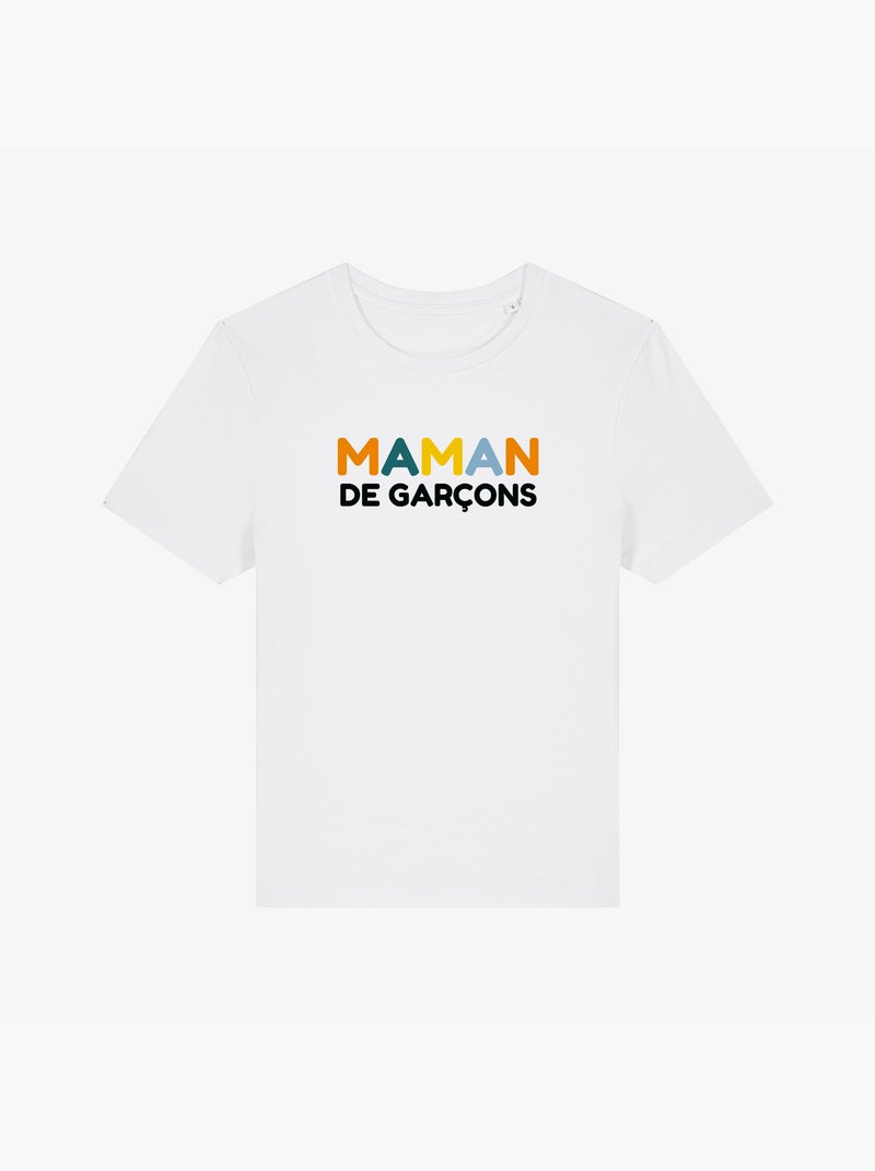 T-shirt Femme - MAMAN DE GARÇONS Blanc - Kiabi