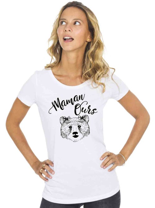 T-shirt Femme - MAMAN OURS - Kiabi T-shirt Femme - MAMAN OURS - Kiabi