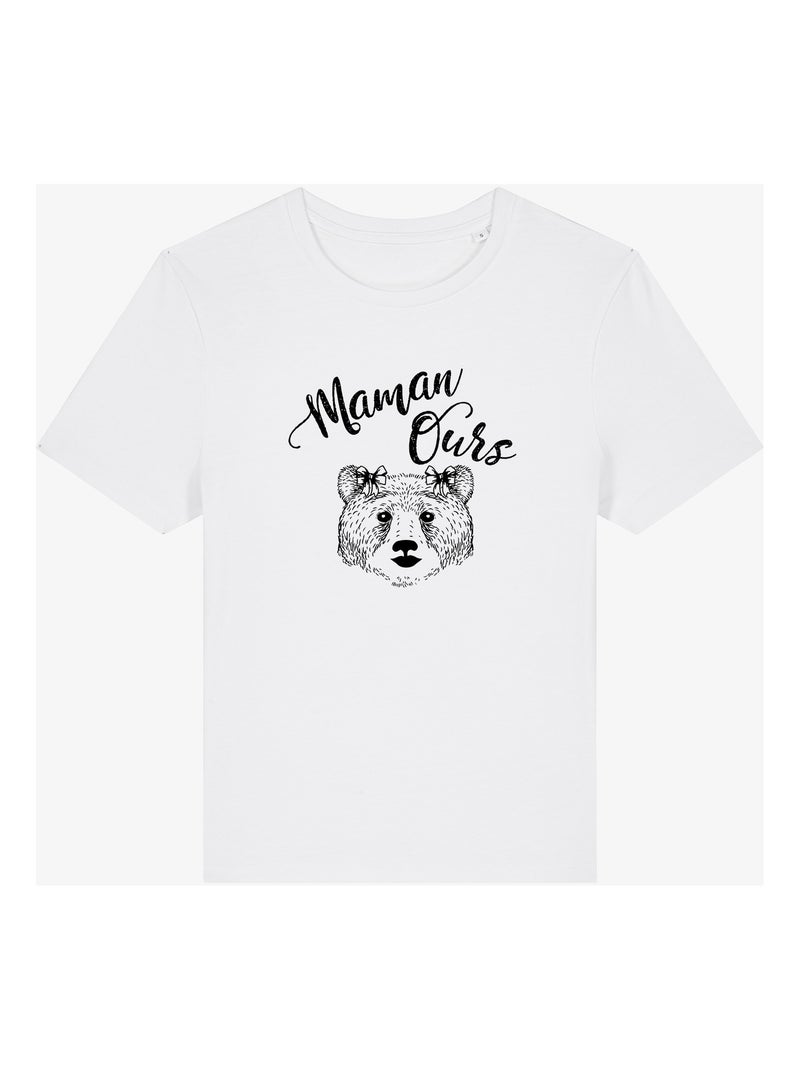 T-shirt Femme - MAMAN OURS Blanc - Kiabi