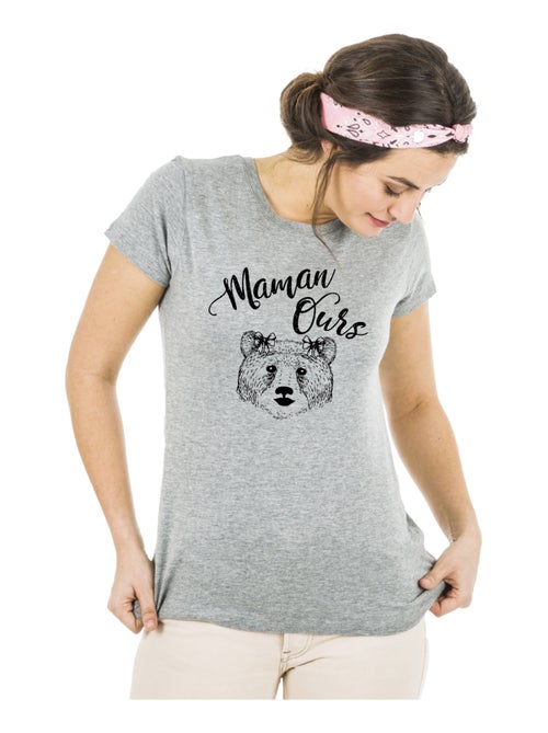 T-shirt Femme - MAMAN OURS - Kiabi T-shirt Femme - MAMAN OURS - Kiabi