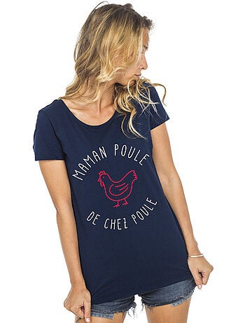 T-shirt femme - maman poule de chez poule