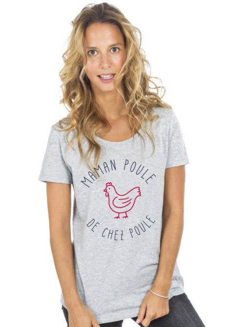 T-shirt Femme - MAMAN POULE DE CHEZ POULE - Kiabi T-shirt Femme - MAMAN POULE DE CHEZ POULE - Kiabi