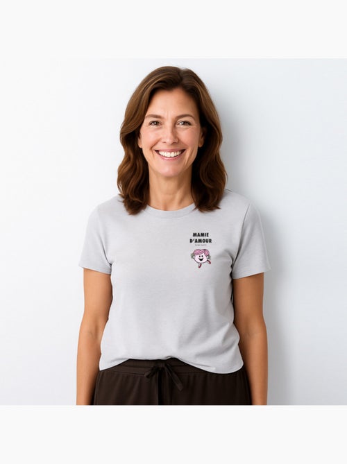 T-shirt Femme - MAMIE D'AMOUR CŒUR - Kiabi T-shirt Femme - MAMIE D'AMOUR CŒUR - Kiabi