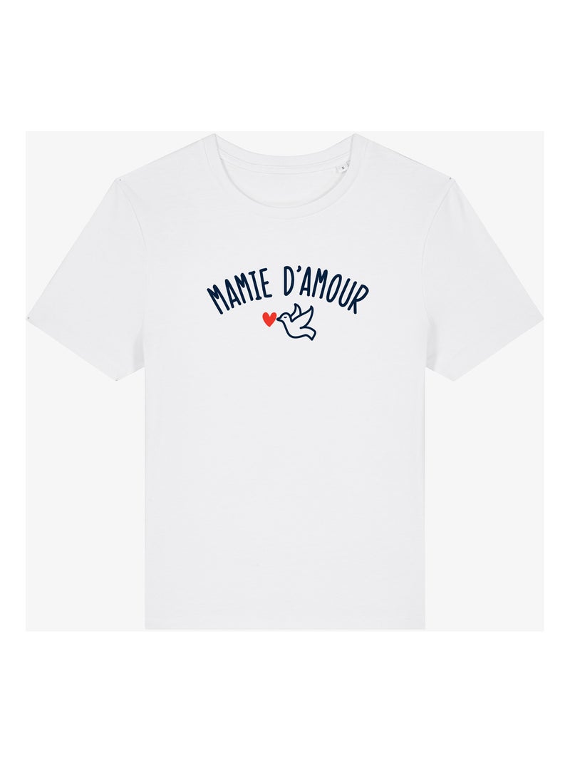 T-shirt Femme - MAMIE D'AMOUR W Blanc - Kiabi