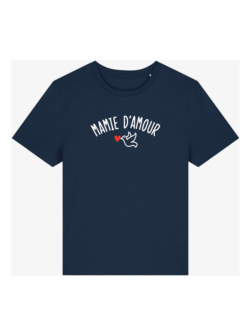 T-shirt Femme - MAMIE D'AMOUR W Bleu marine - Kiabi