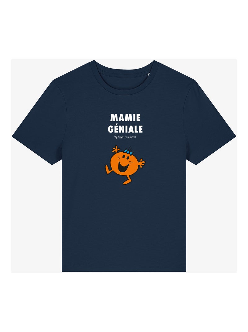 T-shirt Femme - MAMIE GÉNIALE Bleu marine - Kiabi