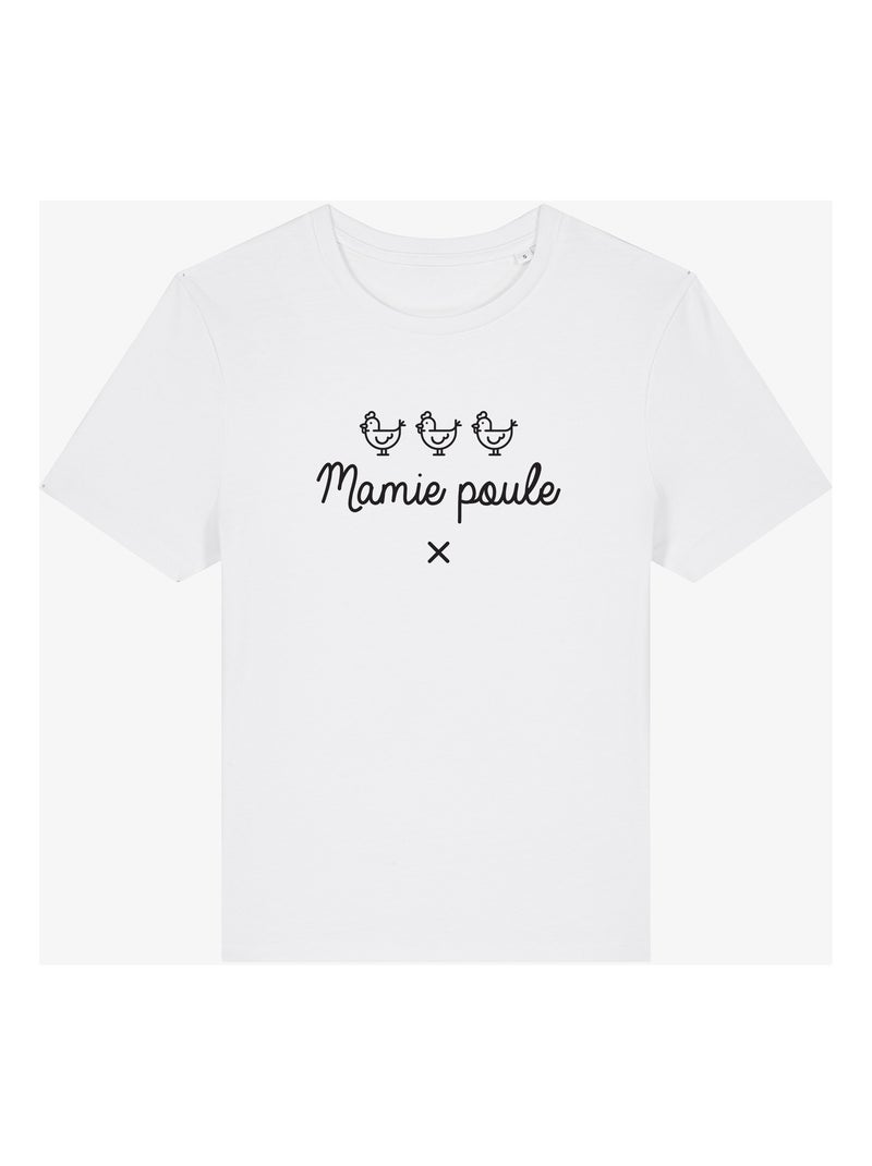 T-shirt Femme - MAMIE POULE Blanc - Kiabi