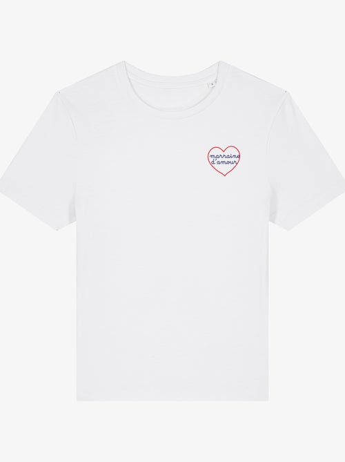 T-shirt Femme - MARRAINE D'AMOUR - COEUR - Kiabi T-shirt Femme - MARRAINE D'AMOUR - COEUR - Kiabi