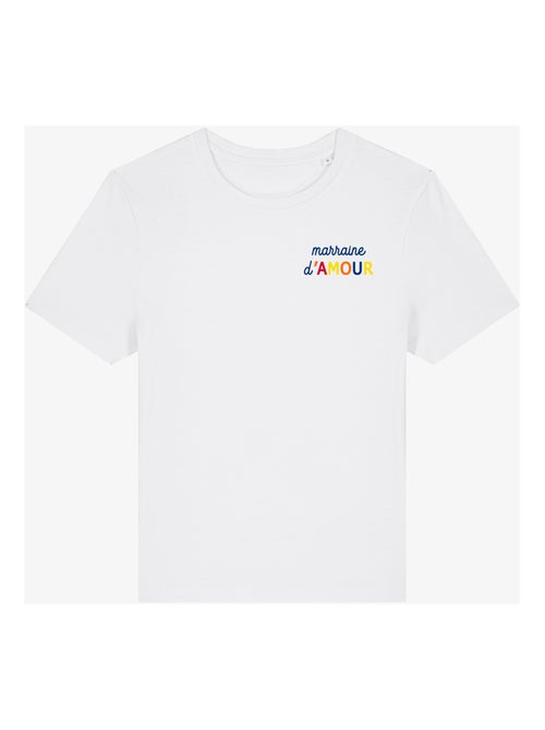 T-shirt Femme - MARRAINE D'AMOUR COLORÉE CŒUR - Kiabi T-shirt Femme - MARRAINE D'AMOUR COLORÉE CŒUR - Kiabi