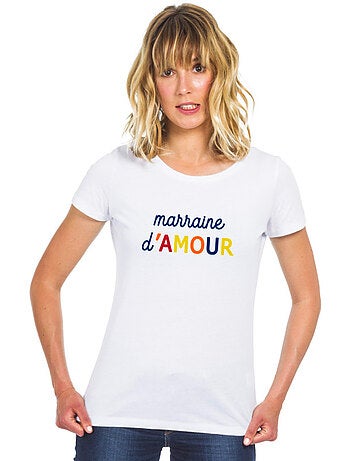 T-shirt Femme - MARRAINE D'AMOUR COLORÉE WAF