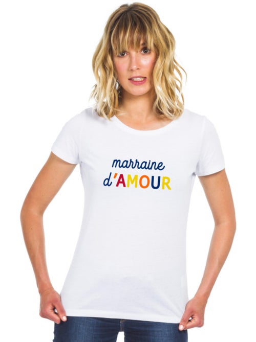 T-shirt Femme - MARRAINE D'AMOUR COLORÉE WAF - Kiabi
