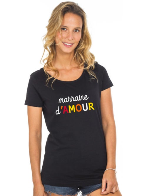 T-shirt Femme - MARRAINE D'AMOUR COLORÉE WAF - Kiabi