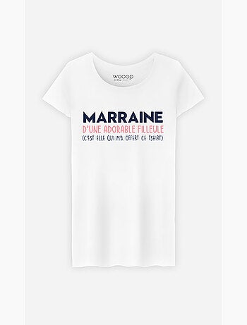 T-shirt Femme - MARRAINE D'UNE ADORABLE FILLEULE