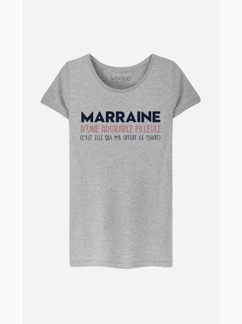 T-shirt Femme - MARRAINE D'UNE ADORABLE FILLEULE - Kiabi