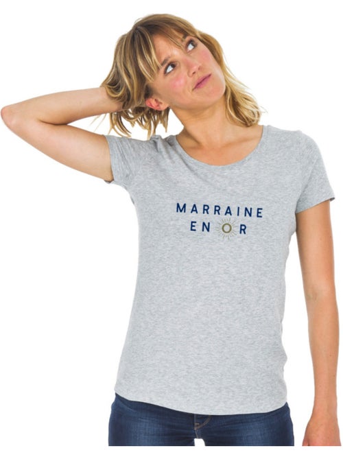 T-shirt Femme - MARRAINE EN OR 2 WAF - Kiabi T-shirt Femme - MARRAINE EN OR 2 WAF - Kiabi