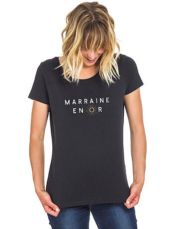 T-shirt femme - marraine en or 2 waf