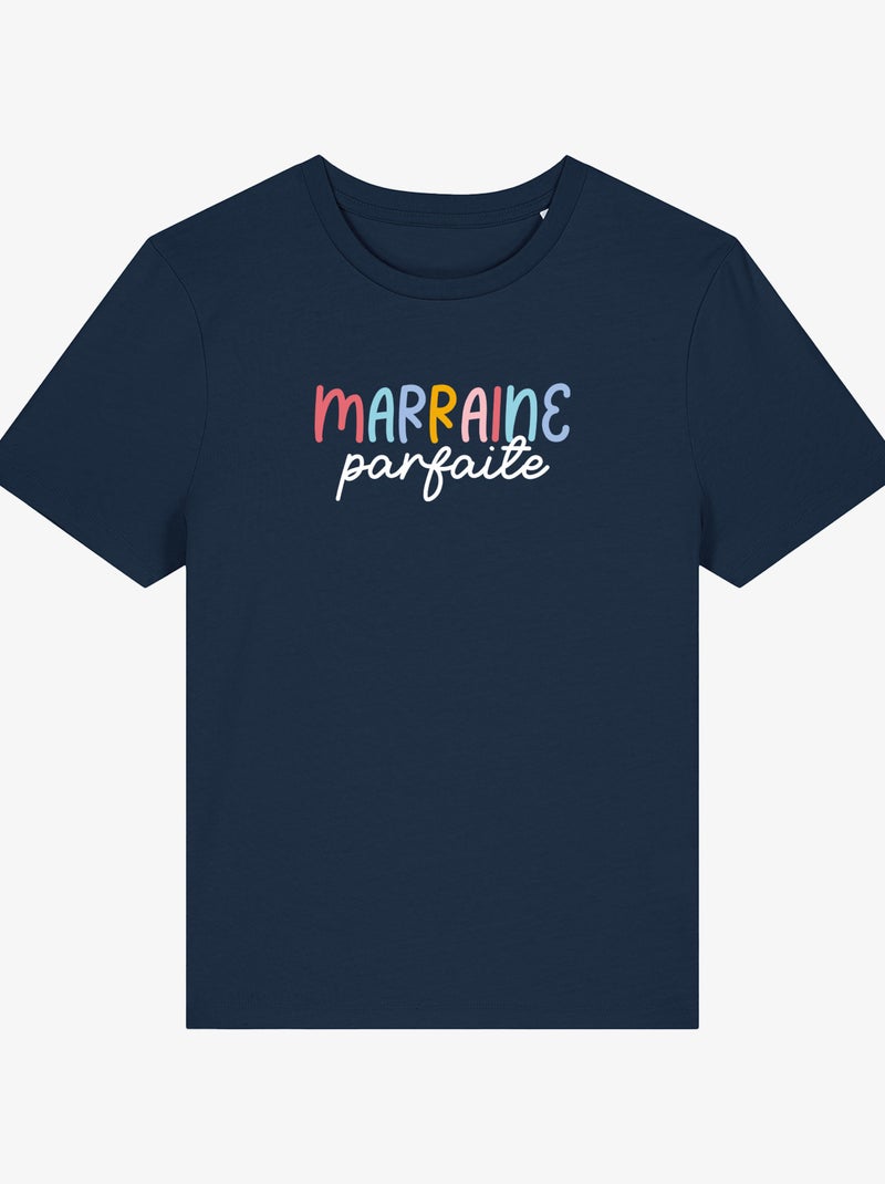 T-shirt Femme - MARRAINE PARFAITE Bleu marine - Kiabi