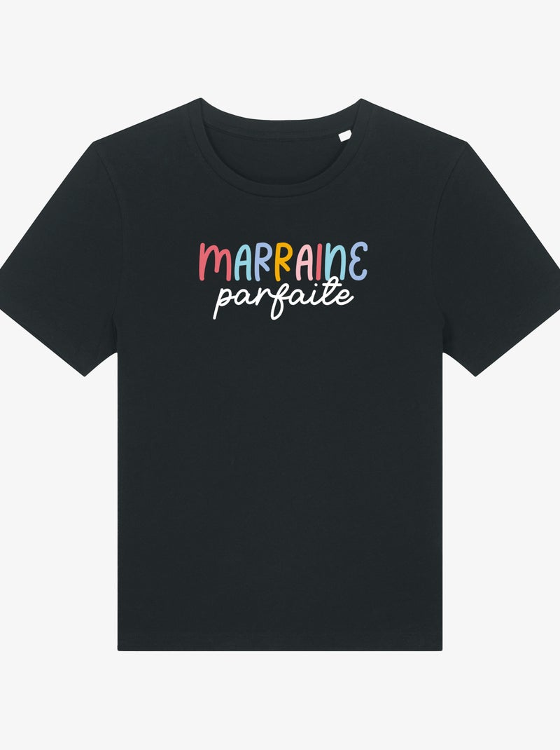 T-shirt Femme - MARRAINE PARFAITE Noir - Kiabi