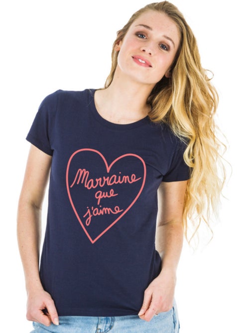 T-shirt Femme - MARRAINE QUE J'AIME 2 WAF - Kiabi T-shirt Femme - MARRAINE QUE J'AIME 2 WAF - Kiabi