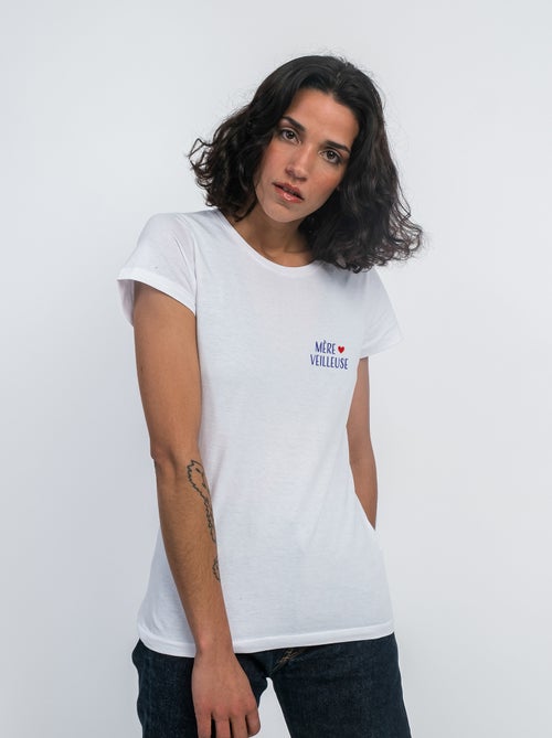 T-shirt Femme - MÈRE VEILLEUSE CŒUR - Kiabi
