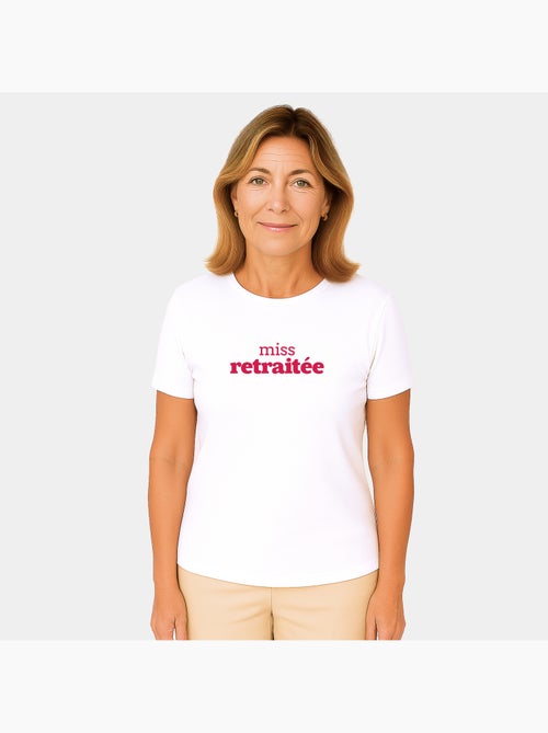 T-shirt Femme - MISS RETRAITÉE - Kiabi T-shirt Femme - MISS RETRAITÉE - Kiabi