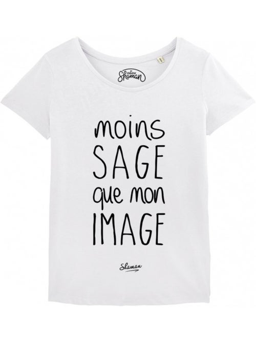 T-shirt Femme - MOINS SAGE QUE MON IMAGE - Kiabi T-shirt Femme - MOINS SAGE QUE MON IMAGE - Kiabi