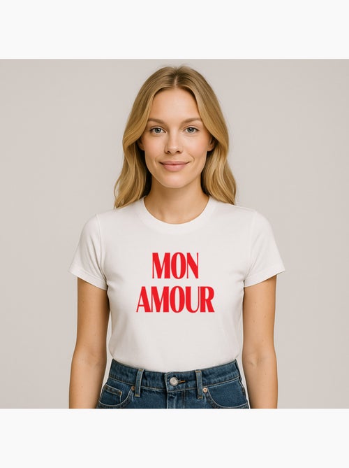 T-shirt Femme - MON AMOUR - Kiabi T-shirt Femme - MON AMOUR - Kiabi