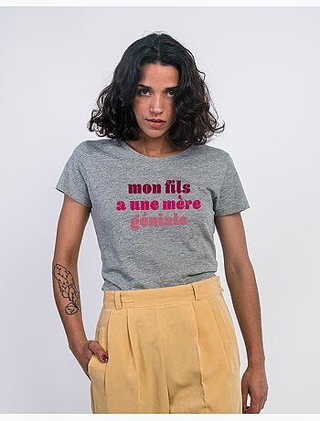 T-shirt Femme - MON FILS A UNE MÈRE GÉNIALE