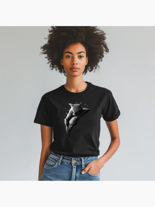 T-shirt Femme - MOON CAT - Kiabi T-shirt Femme - MOON CAT - Kiabi
