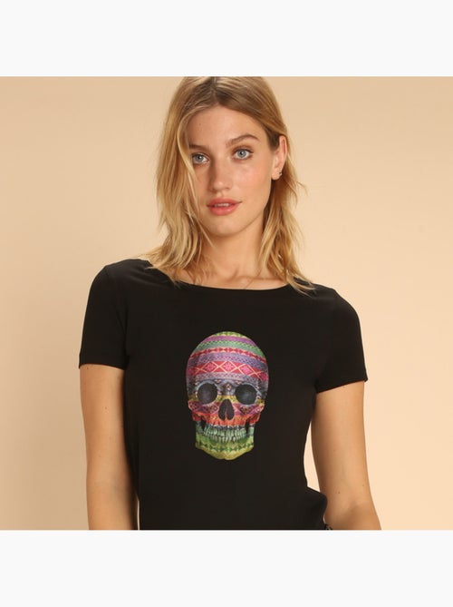 T-shirt Femme - NAVAJO SKULL - Kiabi T-shirt Femme - NAVAJO SKULL - Kiabi