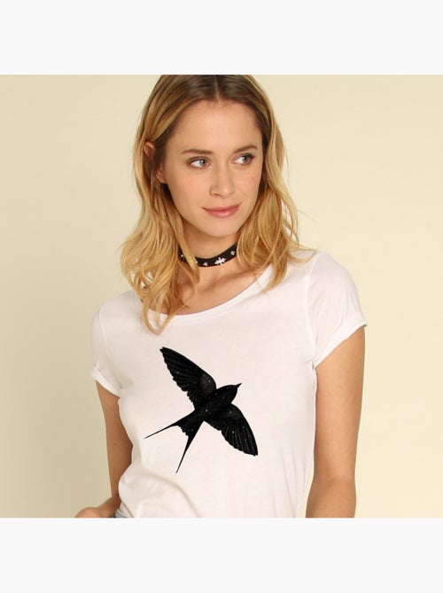 T-shirt Femme - NIGHT SWALLOW - Kiabi