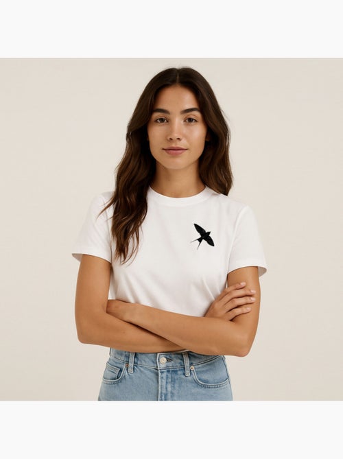 T-shirt Femme - NIGHT SWALLOW CŒUR - Kiabi T-shirt Femme - NIGHT SWALLOW CŒUR - Kiabi