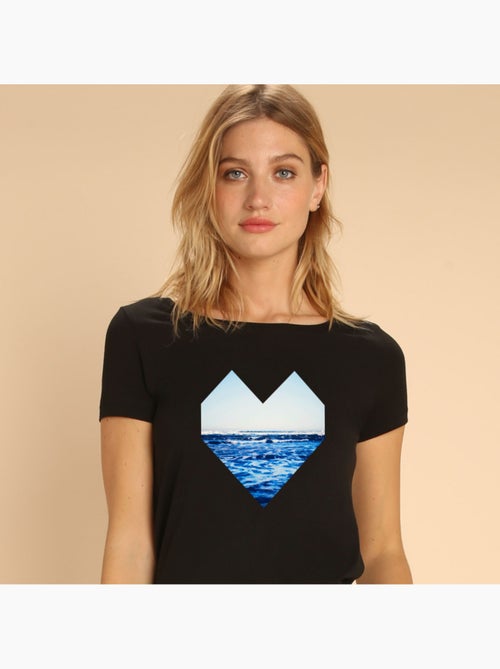 T-shirt Femme - OCEAN HEART - Kiabi T-shirt Femme - OCEAN HEART - Kiabi