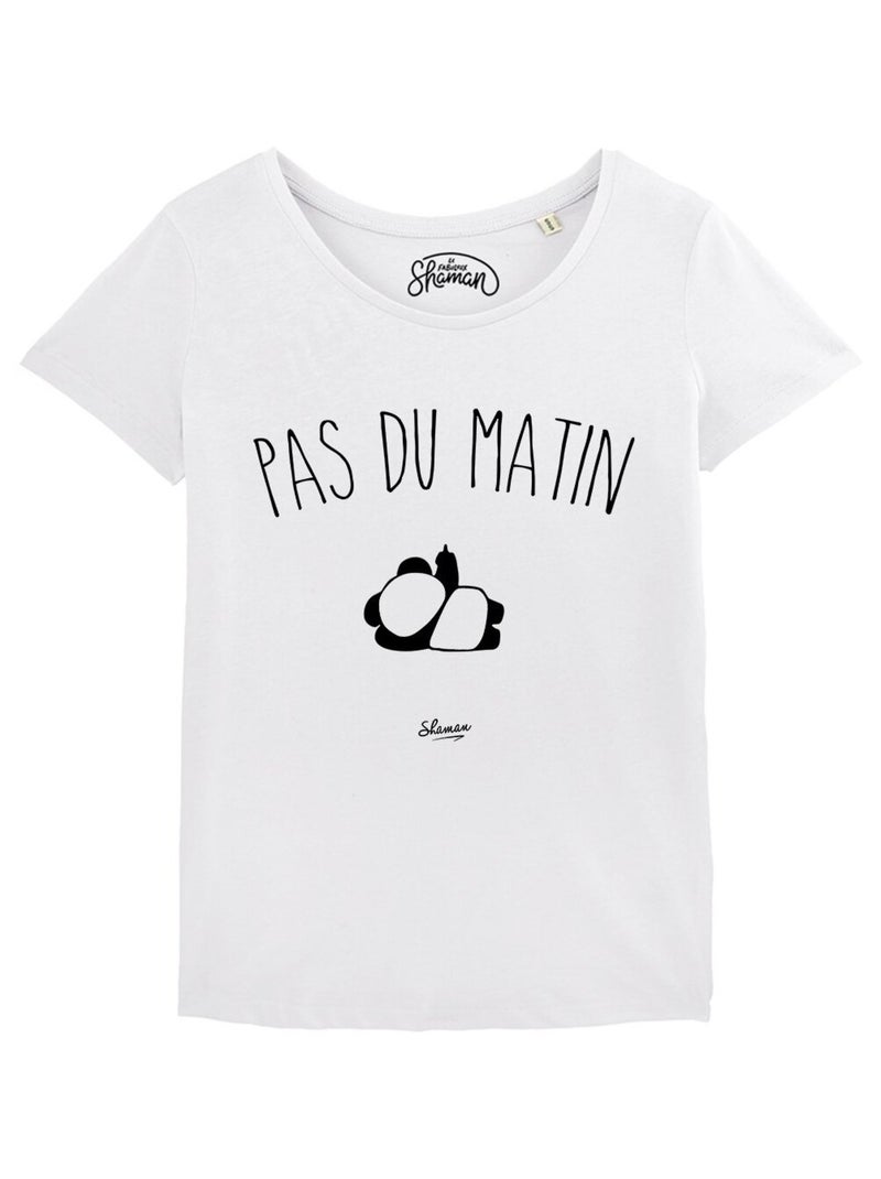 T-shirt Femme - PAS DU MATIN Blanc - Kiabi