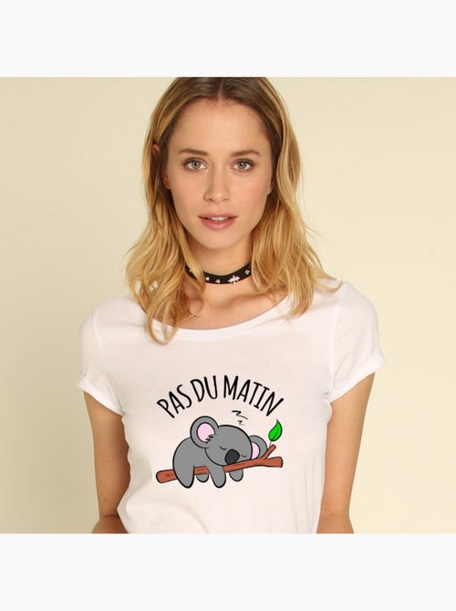 T-shirt Femme - PAS DU MATIN - Kiabi T-shirt Femme - PAS DU MATIN - Kiabi