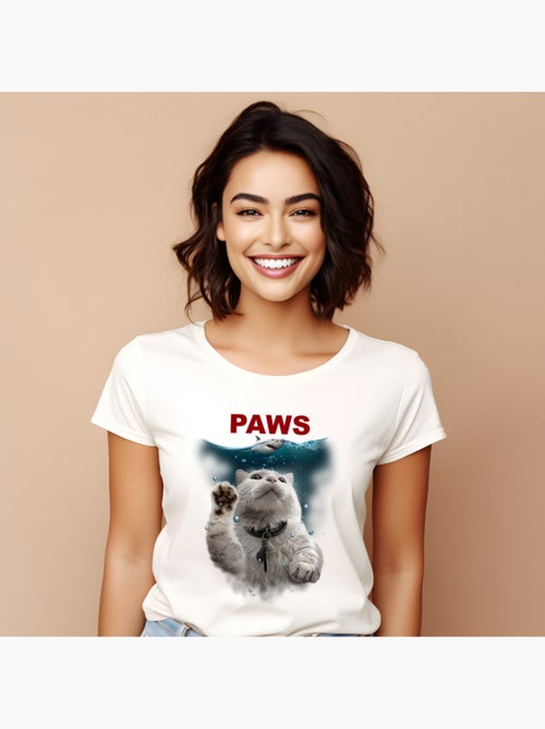 T-shirt Femme - PAWS - Kiabi T-shirt Femme - PAWS - Kiabi