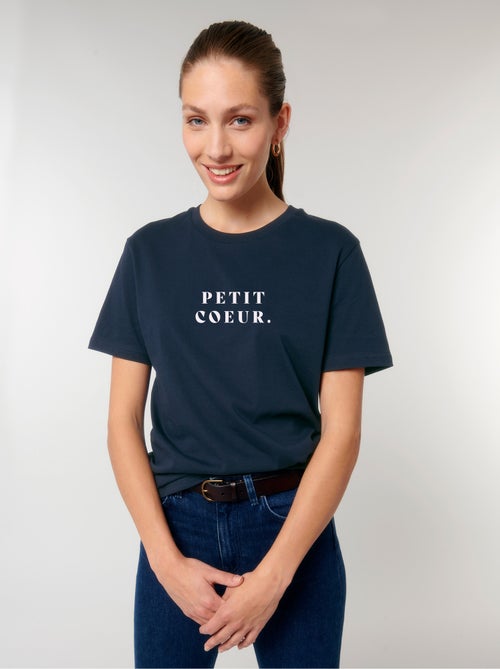 T-shirt Femme - PETIT COEUR ROSE WAF - Kiabi
