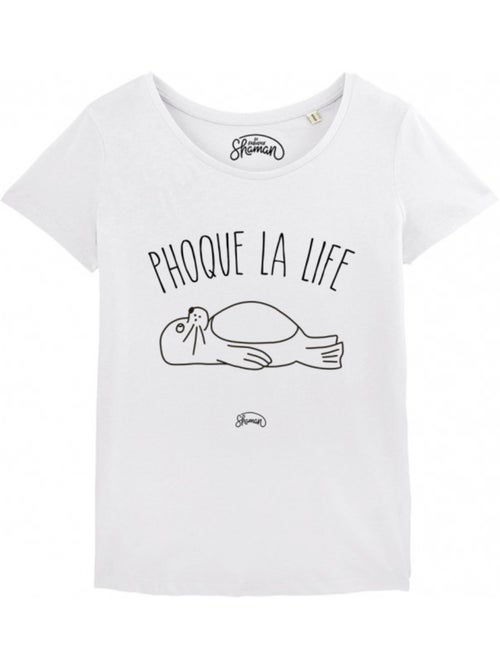 T-shirt Femme - PHOQUE LA LIFE - Kiabi T-shirt Femme - PHOQUE LA LIFE - Kiabi