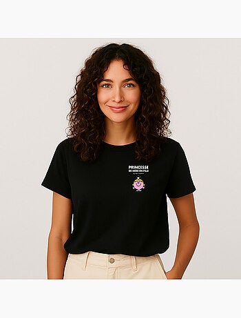T-shirt Femme - PRINCESSE DE MÈRE EN FILLE CŒUR