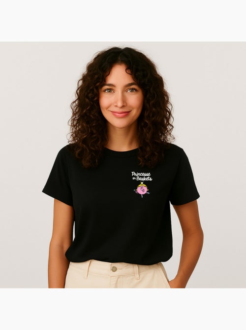 T-shirt Femme - PRINCESSE EN BASKET CŒUR - Kiabi