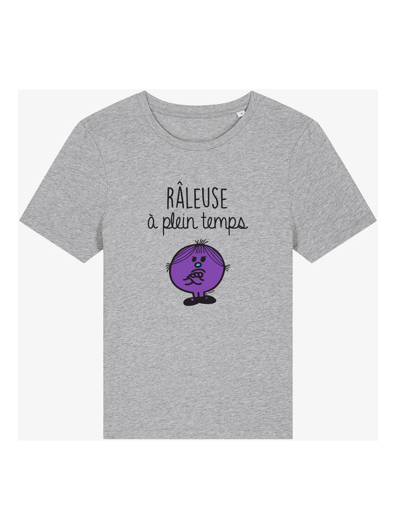 T-shirt Femme - RÂLEUSE À PLEIN TEMPS Gris chiné - Kiabi