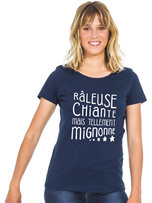 T-shirt Femme - RÂLEUSE, CHIANTE, MAIS TELLEMENT MIGNONNE - Kiabi T-shirt Femme - RÂLEUSE, CHIANTE, MAIS TELLEMENT MIGNONNE - Kiabi