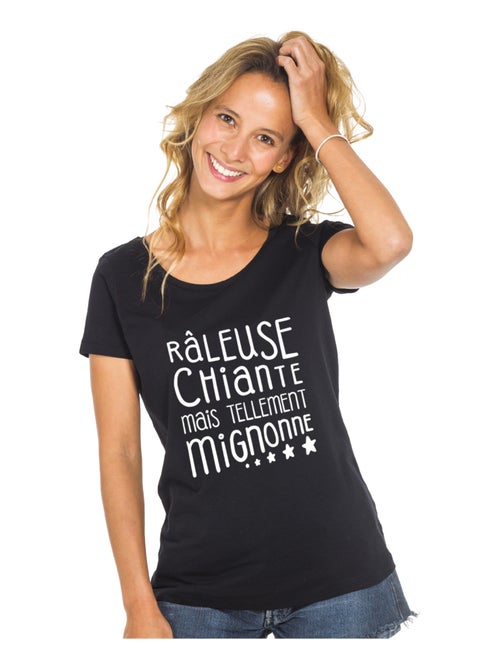 T-shirt Femme - RÂLEUSE, CHIANTE, MAIS TELLEMENT MIGNONNE - Kiabi T-shirt Femme - RÂLEUSE, CHIANTE, MAIS TELLEMENT MIGNONNE - Kiabi