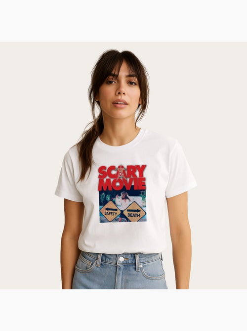 T-shirt Femme - SCARY MOVIE OFFICIAL SAFETY VS DEATH - Kiabi