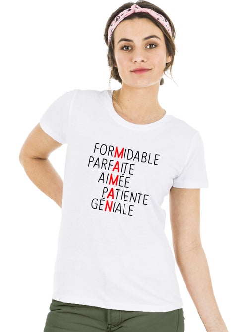 T-shirt Femme - SCRABBLE MAMAN - Kiabi T-shirt Femme - SCRABBLE MAMAN - Kiabi