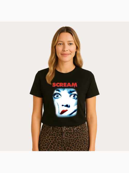 T-shirt Femme - SCREAM OFFICIAL MOVIE POSTER - Kiabi T-shirt Femme - SCREAM OFFICIAL MOVIE POSTER - Kiabi