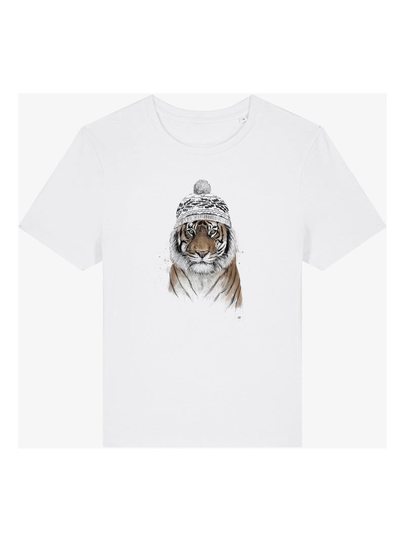 T-shirt Femme - SIBERIAN TIGER Blanc - Kiabi