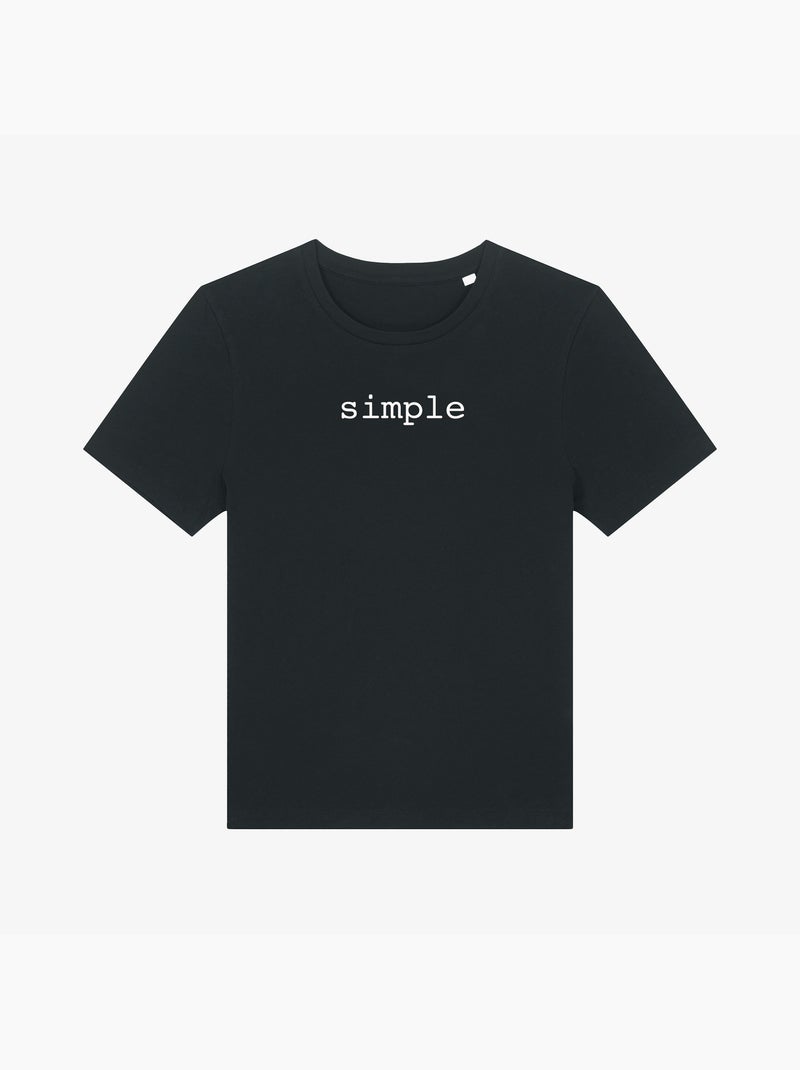 T-shirt Femme - SIMPLE Noir - Kiabi
