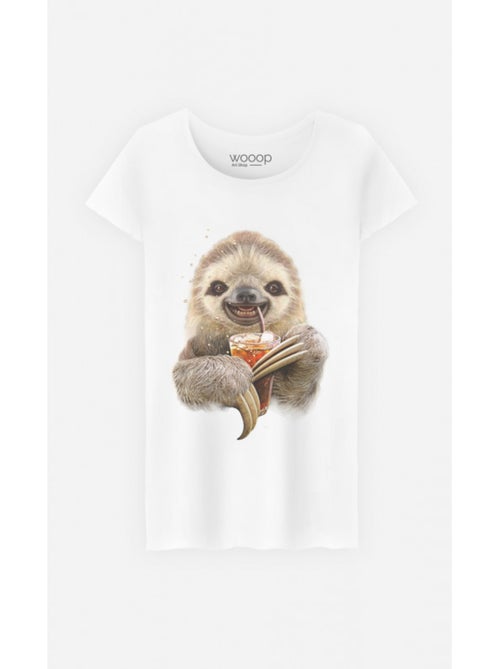 T-shirt Femme - SLOTH AND DRINK - Kiabi T-shirt Femme - SLOTH AND DRINK - Kiabi