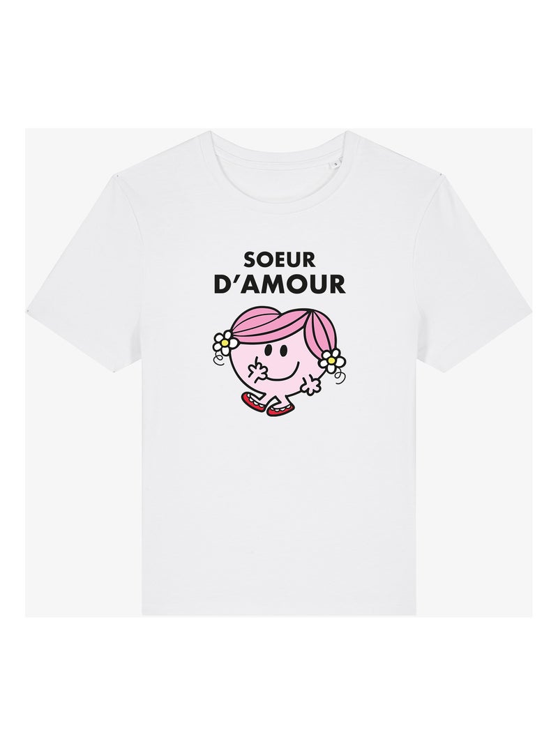 T-shirt Femme - SOEUR D AMOUR Blanc - Kiabi